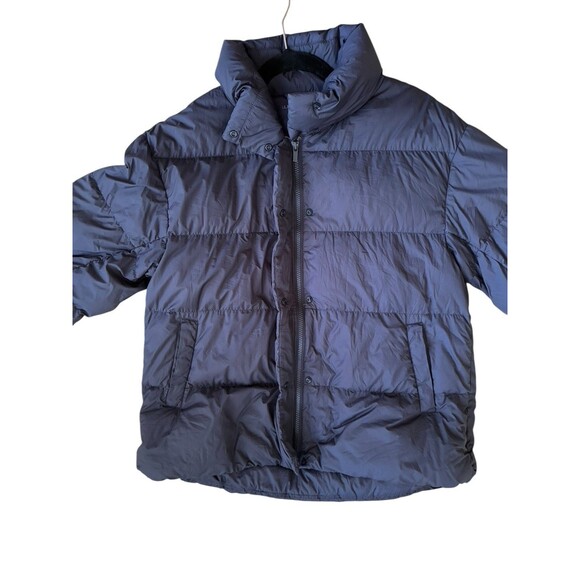 Uniqlo Ultra Light Down Packable Puffer Coat Men's Medium Navy Blue Lightweight - Picture 3 of 14